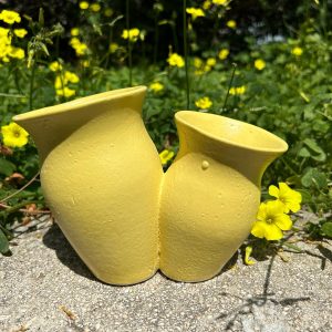 Natla - Vase | Glossy Matte Yellow