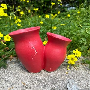 Natla - Vase | Glossy Matte Red