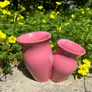 Natla - Vase | Glossy Matte Pink